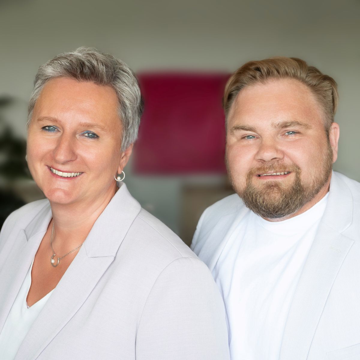 Edith Scheiler und Thomas Plümel, Leitungsteam Diakoniestation Homberg