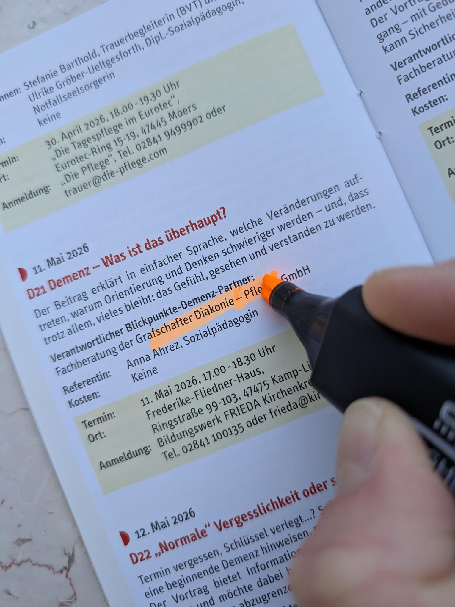Vortrag Demenz einfache Sprache