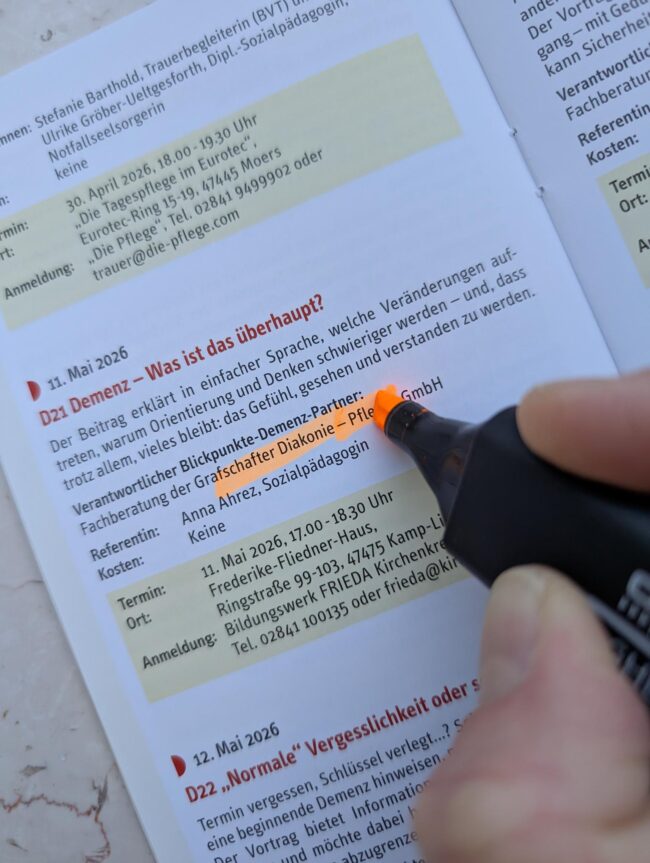 Vortrag Demenz einfache Sprache