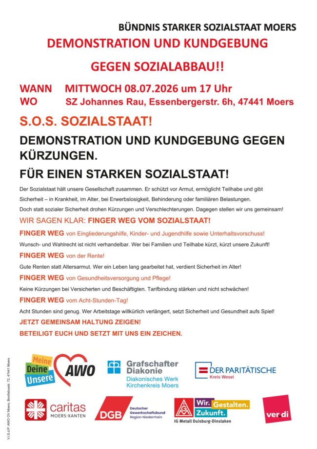 Demoaufruf Sozialabbau