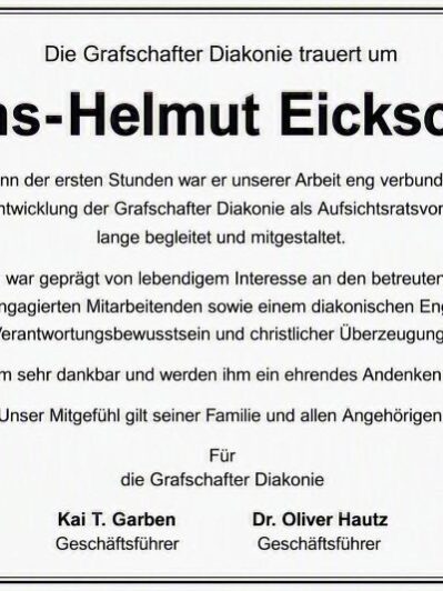 traueranzeige Eickschen