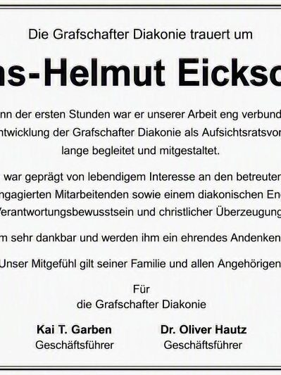 traueranzeige Eickschen